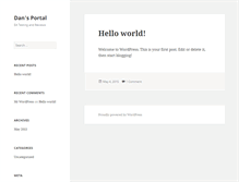 Tablet Screenshot of dansportal.com